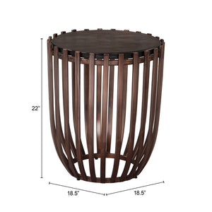 Zuo Modern Kafig Side Table Bronze - Modern Recycled Glass & Iron Design For Chic Living Spaces And Decor Bronze Recycled Sand Cast Glass,Iron 110614-zuo-modern