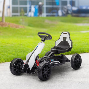 English Elm Aosom Kids Pedal Go Kart Sporty Ride on with Adjustable Seat and Eva Wheels W2225P229685
