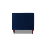 English Elm Jack 84" Modern Tuxedo Tufted Sofa, Navy Blue Velvet