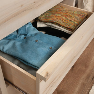 English Elm 4-Drawer Chest With Smooth-Glide Drawers - Contemporary Brown Finish For Stylish Storage Solutions B356P402814