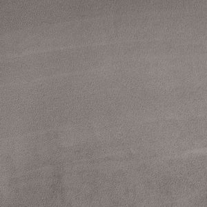 English Elm Transitional Square Ottoman With Chrome-Plated Steel Legs And Button Tufted Gray Flannelette Upholstery B2741P355266-GIGA