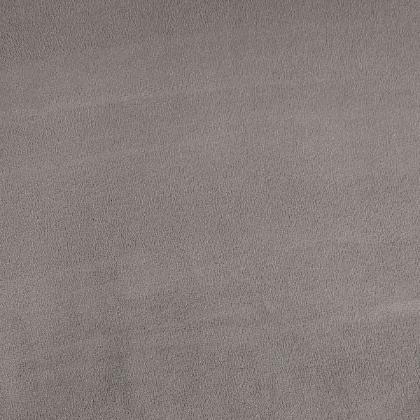 English Elm Transitional Square Ottoman With Chrome-Plated Steel Legs And Button Tufted Gray Flannelette Upholstery B2741P355266-GIGA