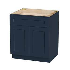 English Elm 30" Shaker Sink Base Cabinet Solid Wood Rta White Kitchen Bathroom Vanity T2950P479981