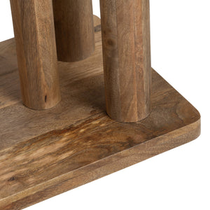 Crestview Collection Transitional Mango Wood Bookcase - Modern Open Design With 3 Spacious Shelves For Style & Functionality Brown Solid Wood Cvfnr4804