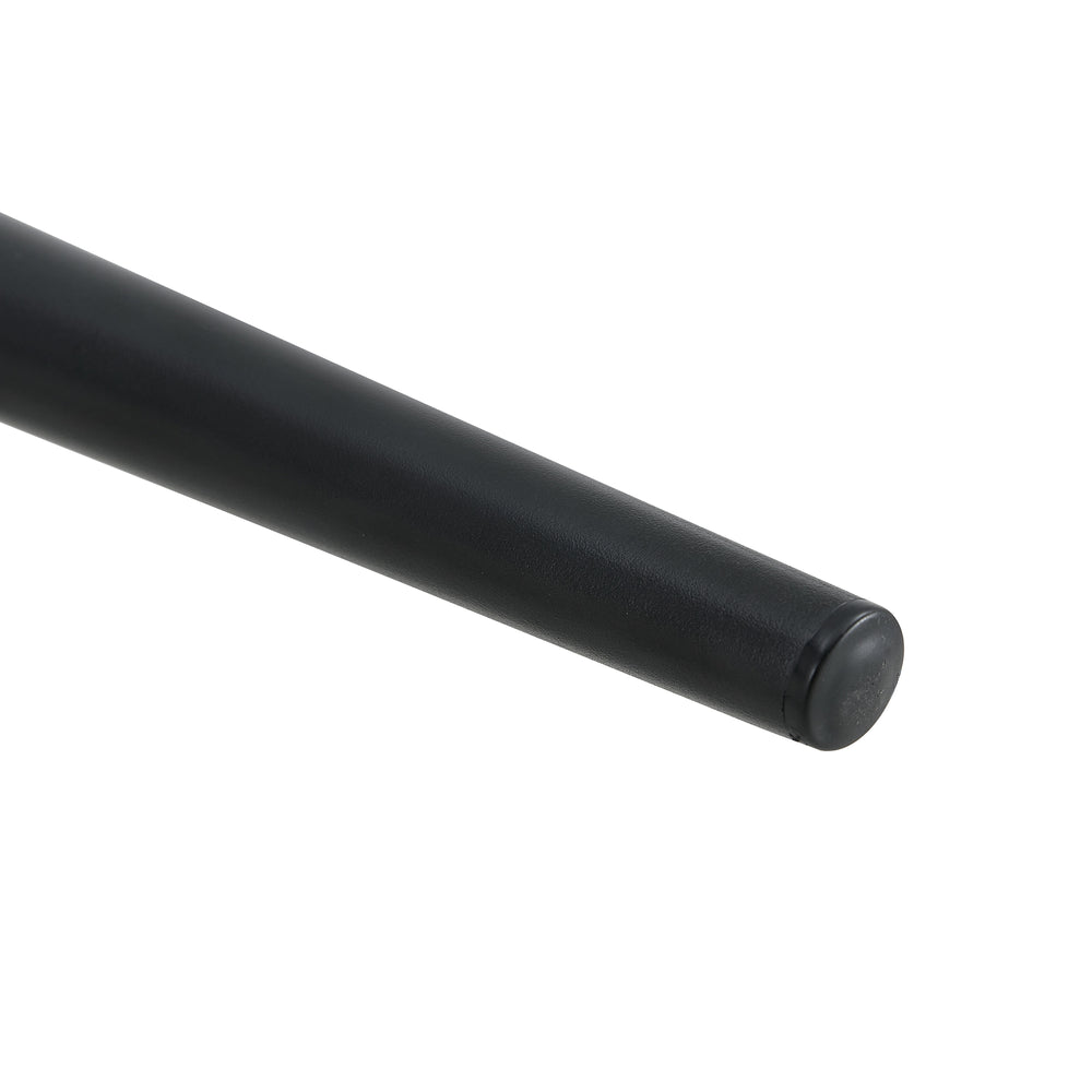 English Elm Modern transparent dining chair set of 6 — minimalist armless crystal PET seats, ergonomic curve, black metal legs included W1512P390970