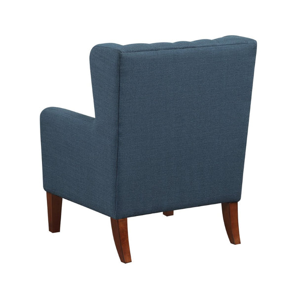 English Elm Classic Wingback Button-tufted Accent Chair Plush Foam Seat Solid Wood Legs Formal Style B011P419468