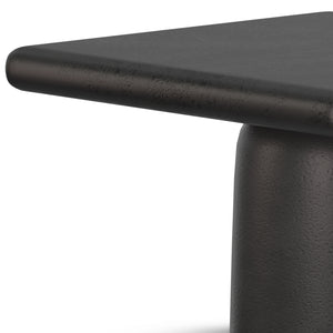 English Elm Zachary Cast Aluminum 2-Piece Coffee Table Set in Graphite & Black Nickel – Handcrafted, Textured Chic B136P239030