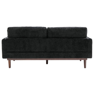 English Elm Modern Chenille Loveseat with Pocket Spring Cushions and Rubberwood Legs for Living Room N763P347228B