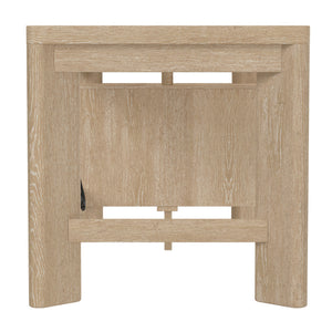English Elm Wallace & Bay - Tan Contemporary Wood Desk in Light Brown Finish — 58" Wide Low-Maintenance Workstation for Home Office B361P384463