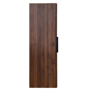 English Elm Kitchen Pantry Cabinet Freestanding Melamine Storage with Shelves for Dining Room Walnut W331P435939