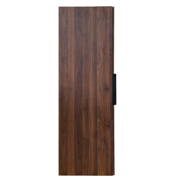English Elm Kitchen Pantry Cabinet Freestanding Melamine Storage with Shelves for Dining Room Walnut W331P435939