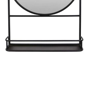 English Elm Filo Square Mirrored Wall Accent with Raised Tray Frame and Speckled Artisan Finish B056P416954
