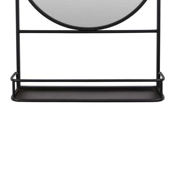 English Elm Filo Square Mirrored Wall Accent with Raised Tray Frame and Speckled Artisan Finish B056P416954