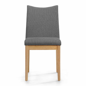 English Elm Christopher Knight Home® - Dining Chair Set Of 2 - Stylish Mid-Century Modern Dark Grey Upholstered Chairs For Comfort 59460.00DGY