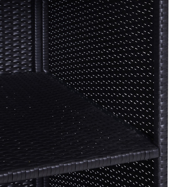 English Elm Outsunny Elegant Waterproof Towel Rack - Stylish Rattan Wicker Organizer For Pool, Spa & Bath Use W2225P200592-GIGA