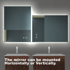 English Elm 36X28 Inch Led Vanity Mirror - Dimmable, Anti-Fog, Adjustable Color Temp, Ip54 Waterproof, High Cri W1992P211074