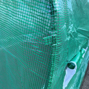 English Elm Outsunny Walk-in Hoop Greenhouse Steel Frame Pe Cover Ventilation for Year-round Growing W2225P217791