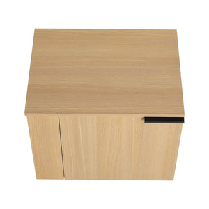 English Elm 24" Oak Bathroom Vanity Sink Cabinet - Modern Design, Soft-Close Doors, Great Storage For Small Spaces W1972P204940