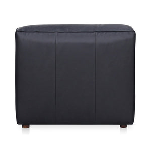 English Elm Form Low Profile Slipper Chair Top Grain Leather Seat for Modern Living Spaces B2769P504414