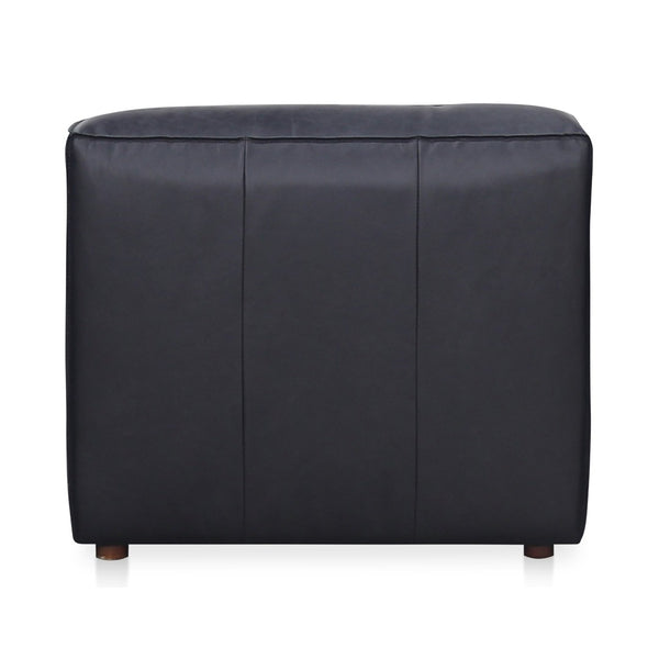 English Elm Form Low Profile Slipper Chair Top Grain Leather Seat for Modern Living Spaces B2769P504414