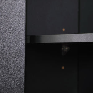 English Elm Over Farmhouse Bathroom Storage Cabinet with Two Doors and Adjustable Shelves for Small Spaces Black 30.9 L x 13.3 W x 5.5 H W3151P345794