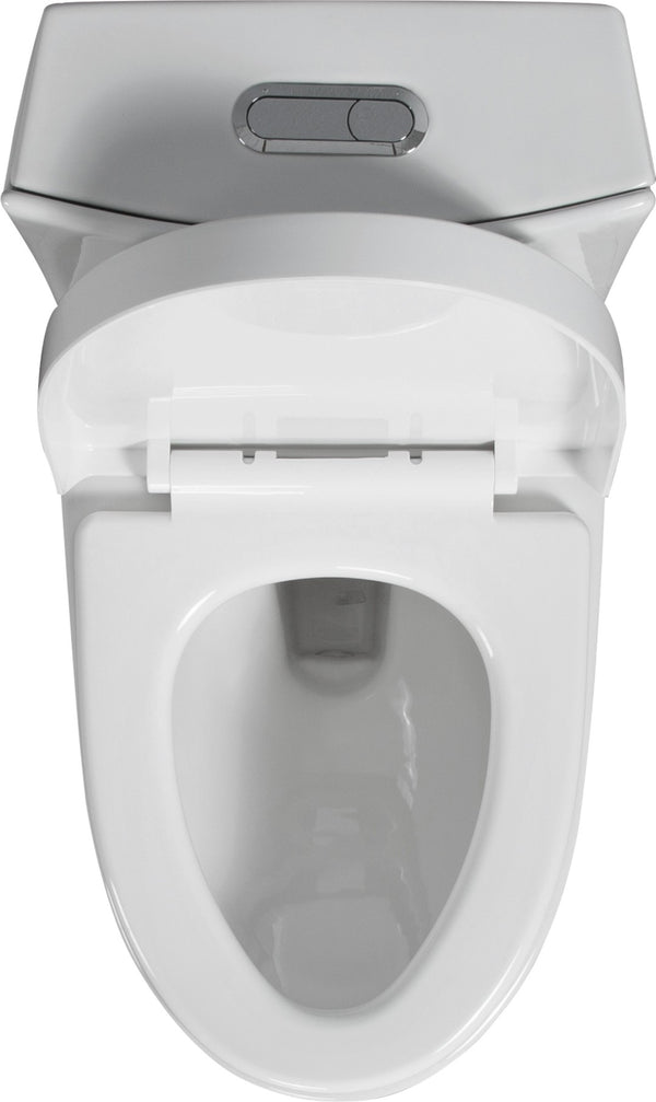 English Elm One-piece Elongated Porcelain Toilet Dual Flush Ada Comfort Height Soft Close Seat W1920P425613