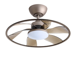 English Elm Light Pro 22" Led Indoor Coffee Ceiling Fan With Remote - Smart Control, Energy-Efficient Design T3177P284012