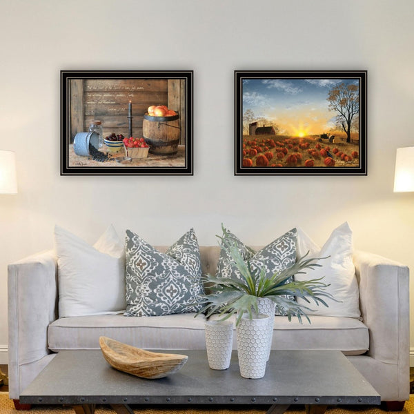English Elm Trendy Decor 4u Billy Jacobs Autumn Faith Two Piece Black Framed Wood Wall Art B067P255229