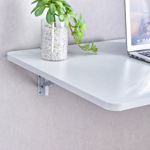 English Elm Laundry Room Wall Mounted Fold Down Table Steel Brackets Eco Wood Space Saving W3875P373145