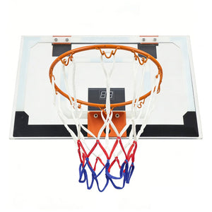 English Elm Mini Indoor Basketball Hoop with Electronic Scoreboard for Bedroom or Dorm Room Play W3087P376257