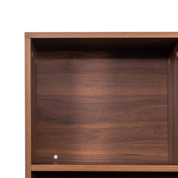 English Elm 70.87" Tall Bookshelf with 10 Cubes & 3 Doors, 4-Tier Modern Cube Organizer for Living Room Office Decor W331P257393