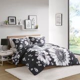 Maude Casual Floral Reversible Comforter Set