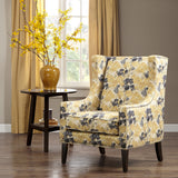 Madison Park Barton Modern/Contemporary Wing Chair FPF18-0418 Yellow