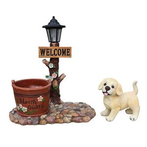 English Elm Cute Feline Resin Planter Statue for Garden Patio Balcony Whimsical Succulent Pot W5398P464243