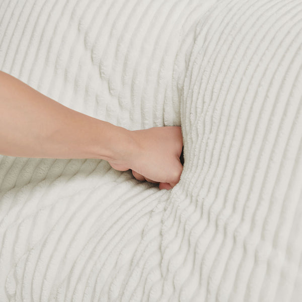 English Elm 122.04 Inch Corduroy Sectional Sofa With Right-Facing Chaise - Modern Comfort For Any Space! W876S00272