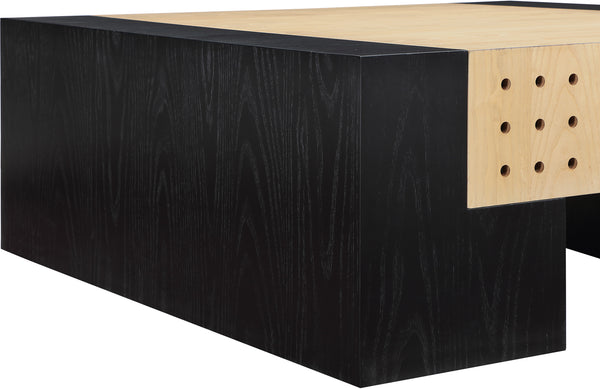 Mondrian Black Coffee Table 99001-CT Meridian Furniture