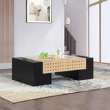 Mondrian Black Coffee Table 99002-CT Meridian Furniture