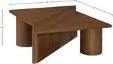 Pavillion Walnut Coffee Table 99003Walnut-CT Meridian Furniture