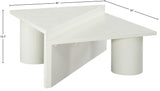 Pavillion White Coffee Table 99003White-CT Meridian Furniture