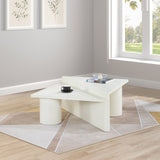 Pavillion White Coffee Table 99003White-CT Meridian Furniture