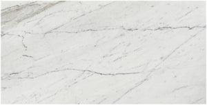 Meridian Furniture Vernazza Genuine Stone Rectangular Coffee Table Handcrafted Natural Veining for Living Rooms White Genuine Marble 99004White-CT