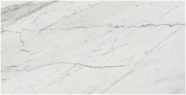 Meridian Furniture Vernazza Genuine Stone Rectangular Coffee Table Handcrafted Natural Veining for Living Rooms White Genuine Marble 99004White-CT