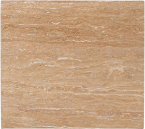 Meridian Furniture Vernazza Genuine Stone Side Table Handcrafted Sculptural Accent for Modern Living Spaces Natural Travertine 99005Travertine-ET