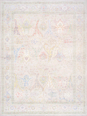 Pasargad Home Oushak Collection Hand-knotted Wool Area Rug - Timeless Elegance For Any Space   990074 9x12