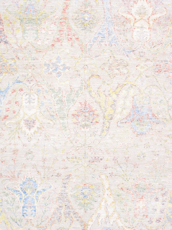 Pasargad Home Oushak Collection Hand-knotted Wool Area Rug - Timeless Elegance For Any Space   990074 9x12