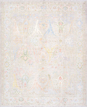Pasargad Home Oushak Collection Hand-knotted Wool Area Rug - Timeless Elegance For Any Space   990075 8x10
