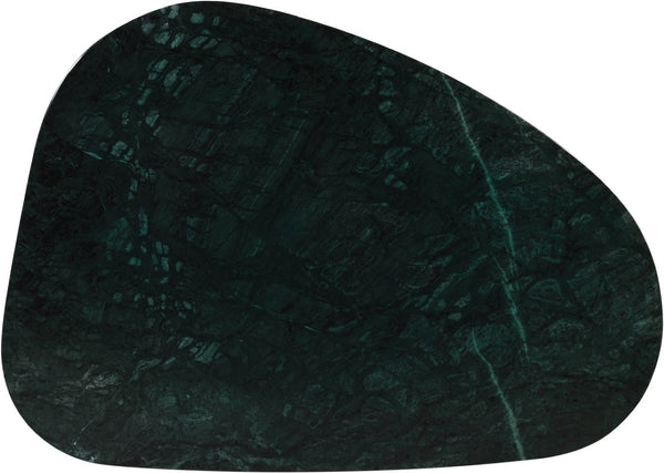 Meridian Furniture Messina Genuine Marble Coffee Table with Sculptural Triple Column Base for Modern Living Rooms Green Genuine Marble 99008Green-CT