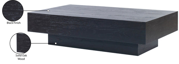Otto Black Coffee Table 99015Black-CT Meridian Furniture