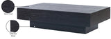 Otto Black Coffee Table 99015Black-CT Meridian Furniture