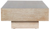 Otto White Coffee Table 99015Oak-CT Meridian Furniture